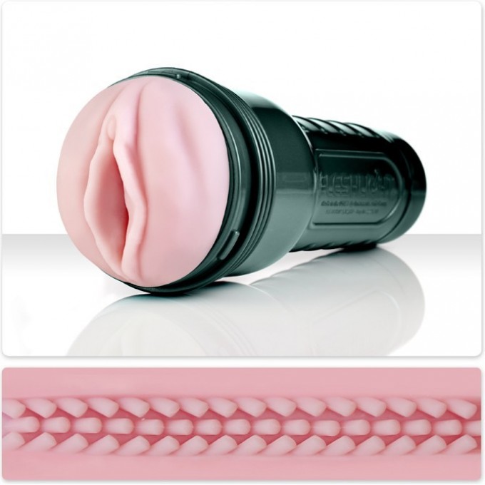Мастурбатор с вибрацией FLESHLIGHT PINK TOUCH, вагина 17347